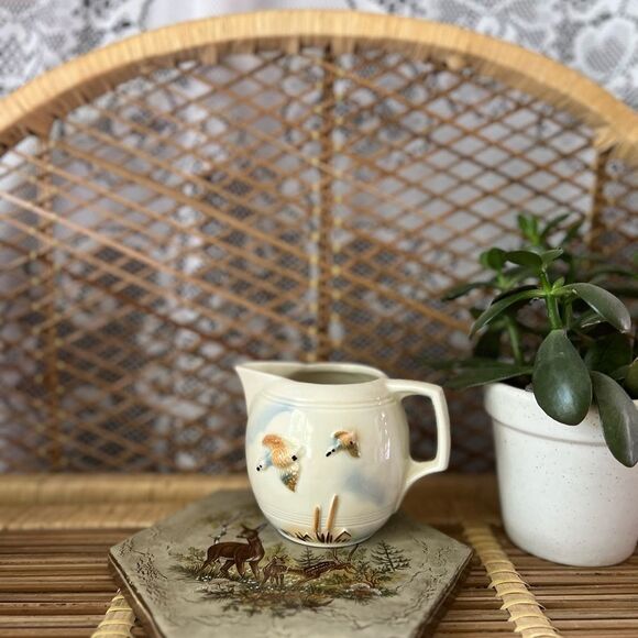 Vintage Art Deco Porcelain Ceramic Flying Geese Creamer Cup - Picture 7 of 7